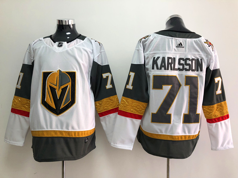 Men's Vegas Golden Knights William Karlsson #71 White Breakaway Jersey
